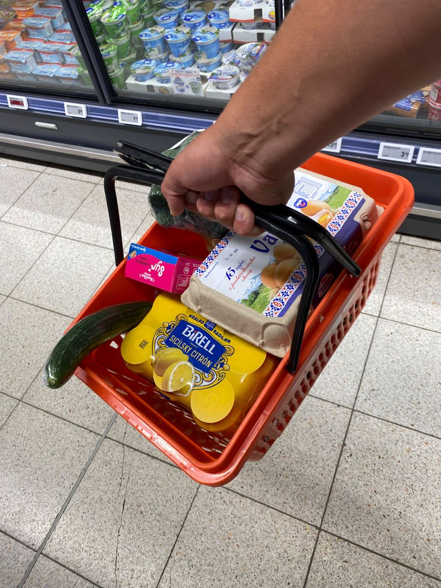 Nákup podľa zoznamu v obchode